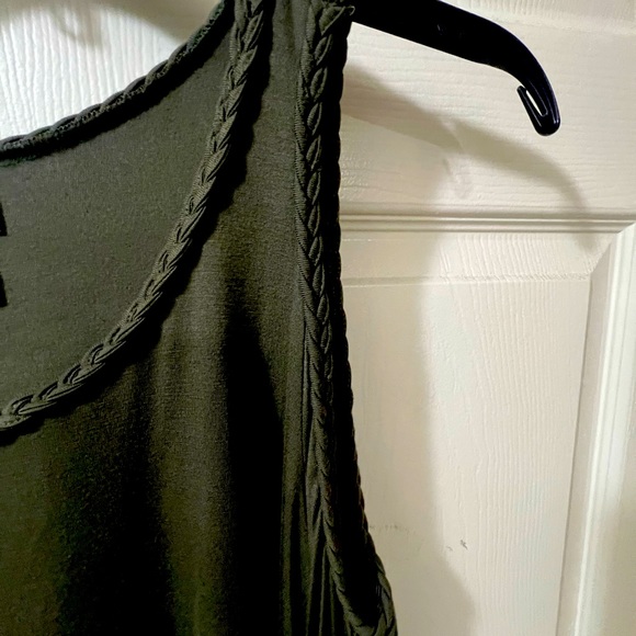 CHICOS SIZE 1 WOMENS GREEN BLOUSE LONG SLEEVES - Picture 5 of 10